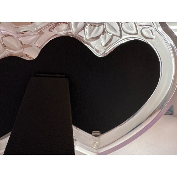 Monet Frame Double Heart Roses Frosted Glass Interwoven Hearts - Picture 6 of 6